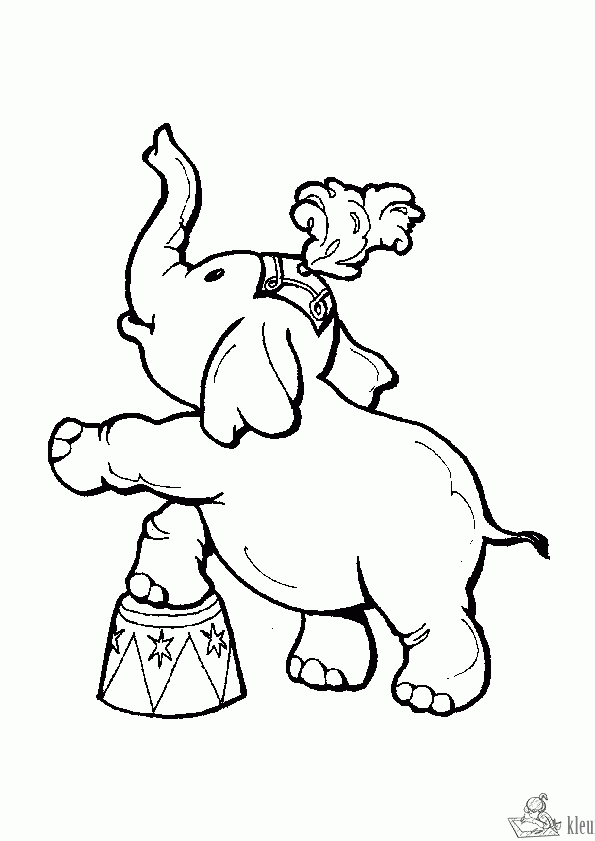 Circus 2 kleurplaat