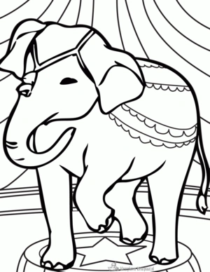 Circus 25 kleurplaat