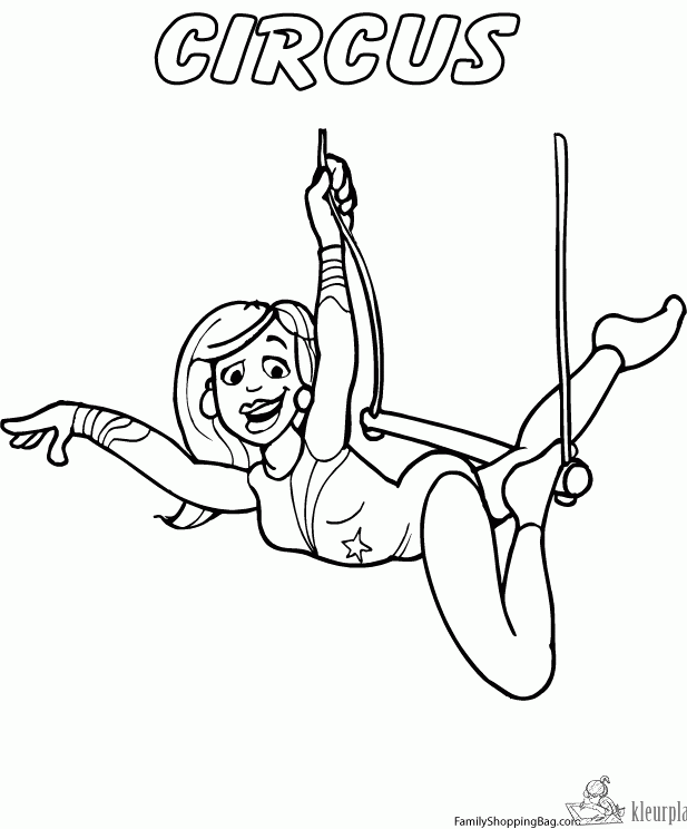 Circus 27 kleurplaat