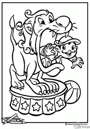 Circus 38 kleurplaat