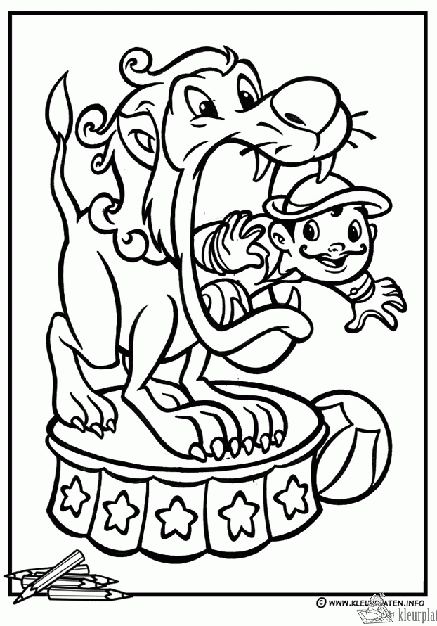 Circus 38 kleurplaat