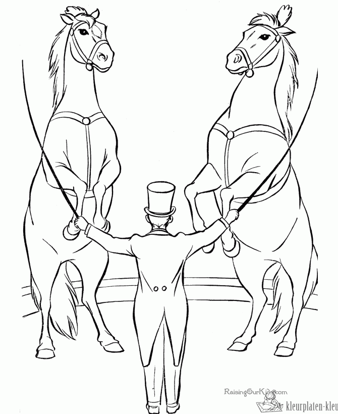 Circus 44 kleurplaat