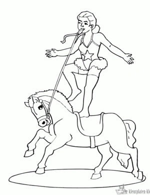 Circus 45 kleurplaat