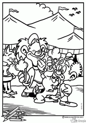 Circus 67 kleurplaat