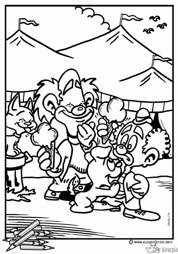 Circus 67 kleurplaat