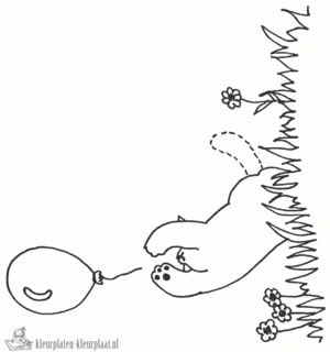 Dikkie dik 10 kleurplaat