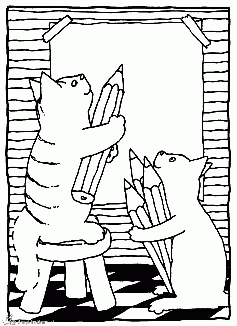 Dikkie dik 4 kleurplaat