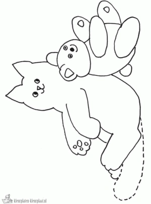 Dikkie dik 8 kleurplaat