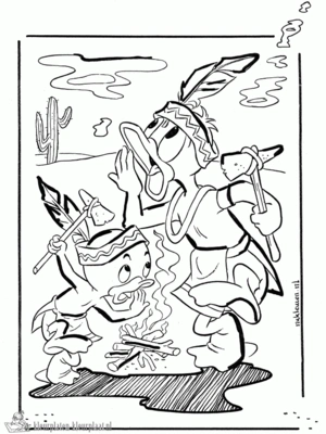 Donald duck 15 kleurplaat