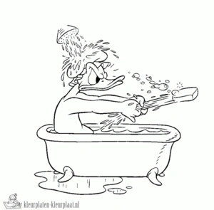Donald duck 17 kleurplaat