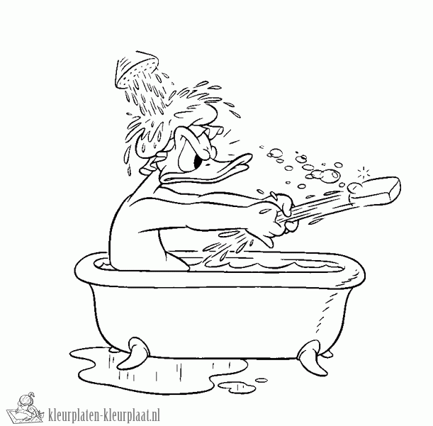 Donald duck 17 kleurplaat