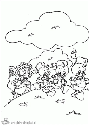 Donald duck 19 kleurplaat