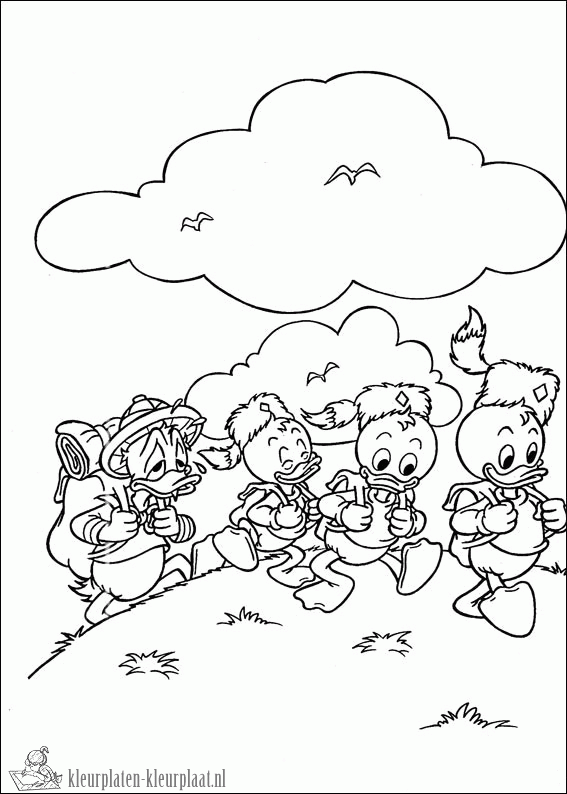 Donald duck 19 kleurplaat