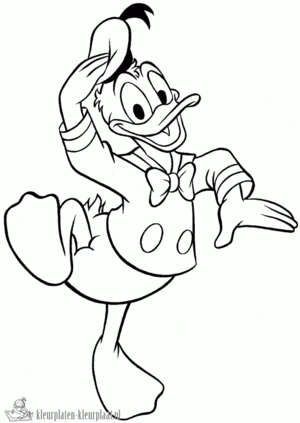 Donald duck 22 kleurplaat