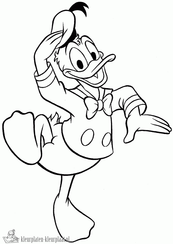 Donald duck 22 kleurplaat