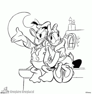 Donald duck 24 kleurplaat