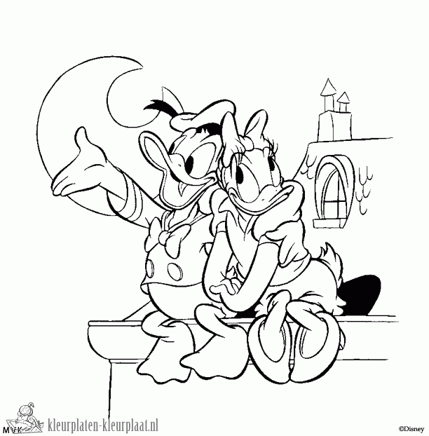 Donald duck 24 kleurplaat