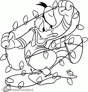 Donald duck 25 kleurplaat