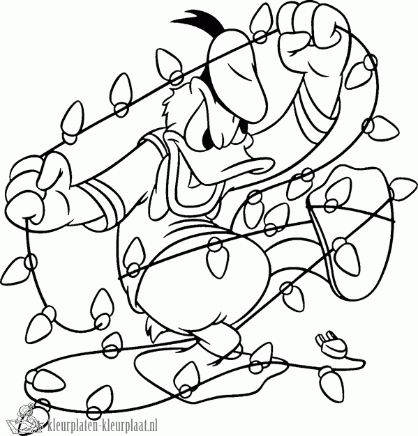 Donald duck 25 kleurplaat