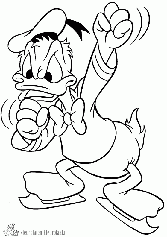 Donald duck 29 kleurplaat