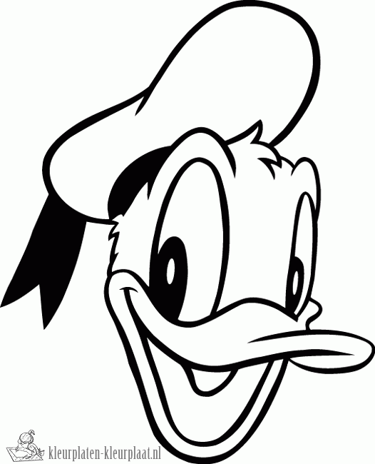 Donald duck 8 kleurplaat