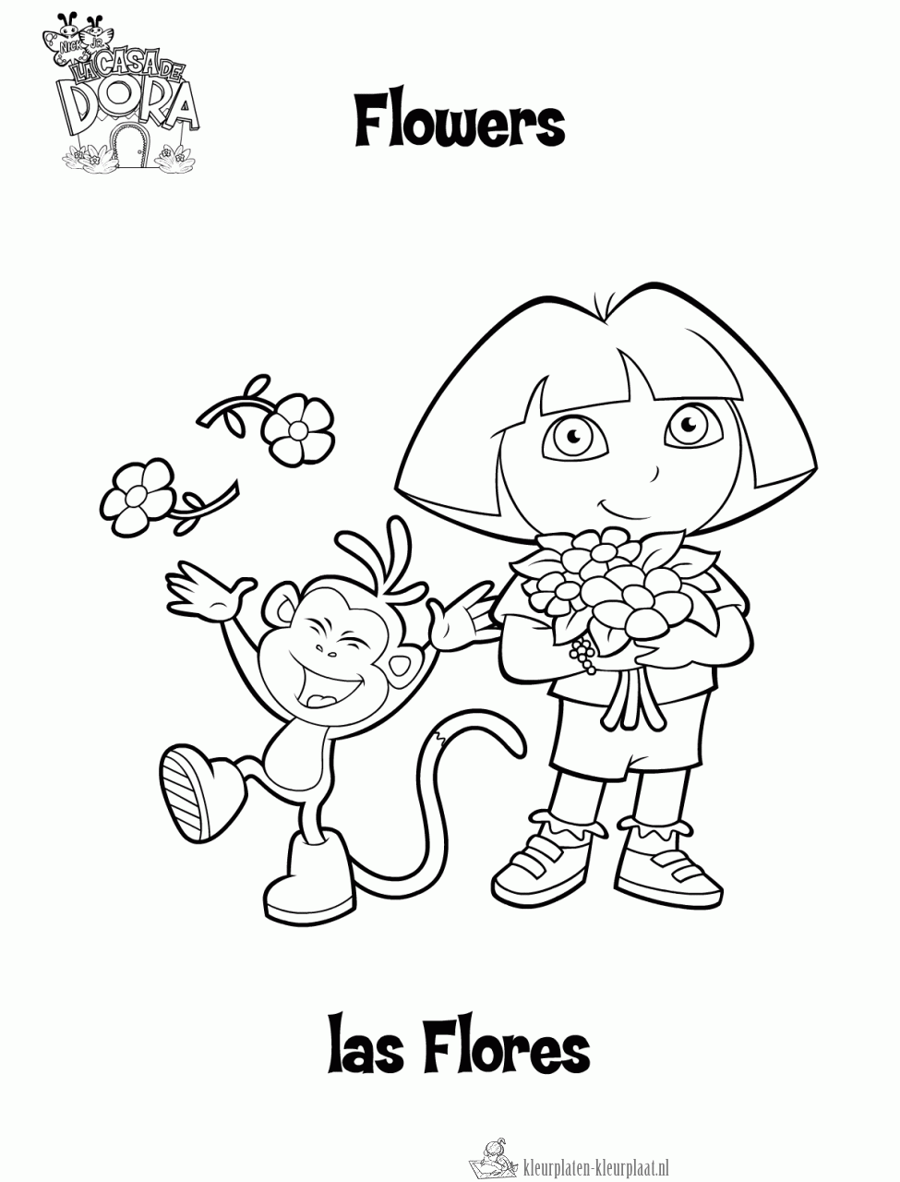 Dora 23 kleurplaat