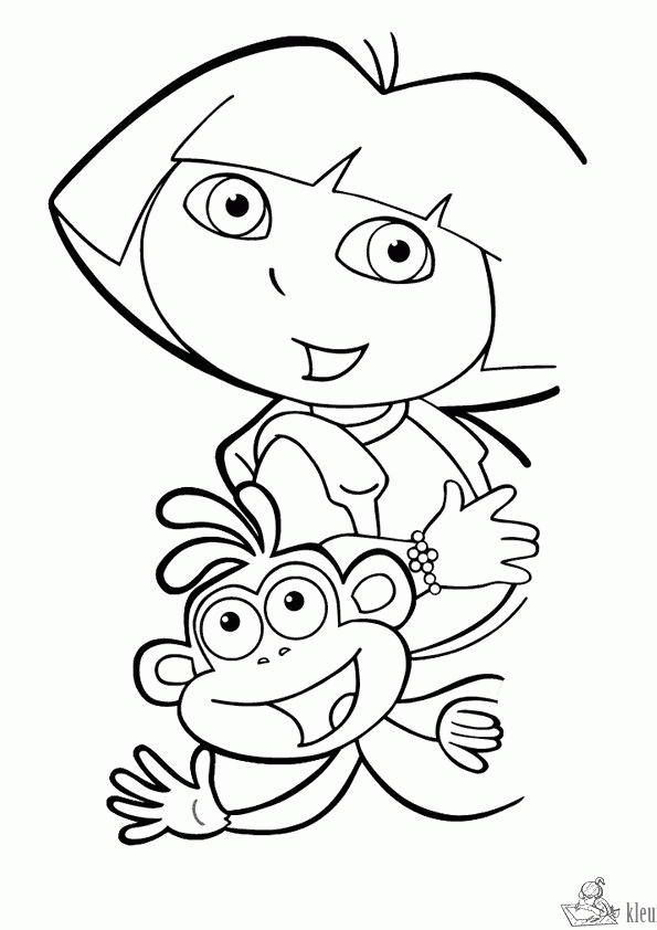 Dora 61 kleurplaat