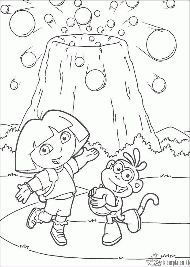 Dora 92 kleurplaat