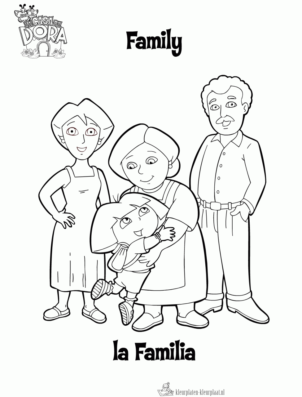 Dora 93 kleurplaat