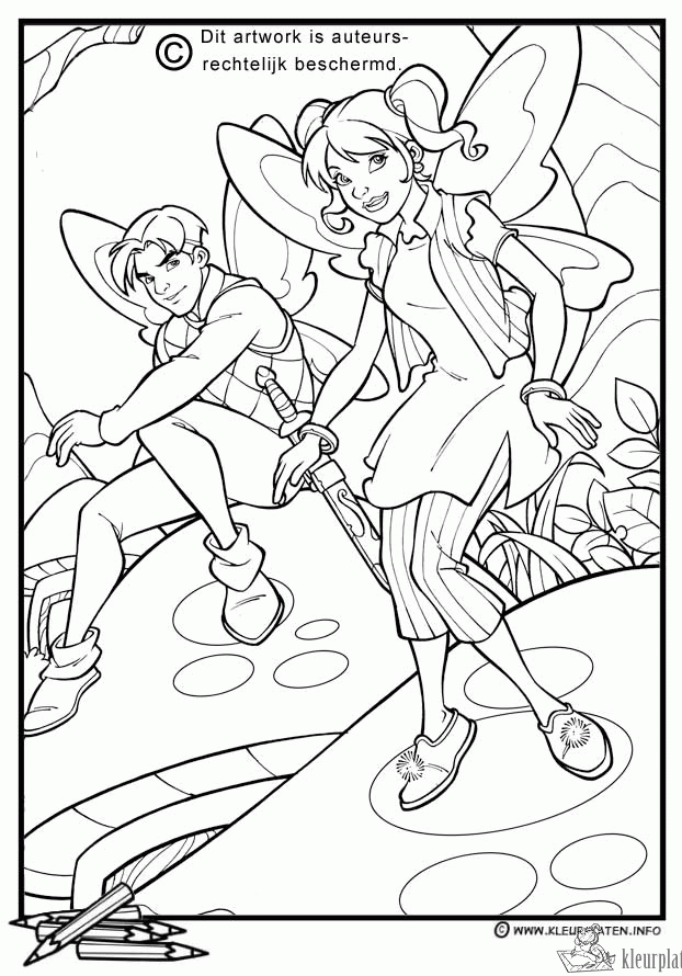 Elfjes 22 kleurplaat