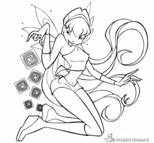 Elfjes 46 kleurplaat