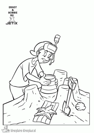 Ernst en bobbie 11 kleurplaat