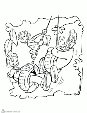 Ernst en bobbie 3 kleurplaat