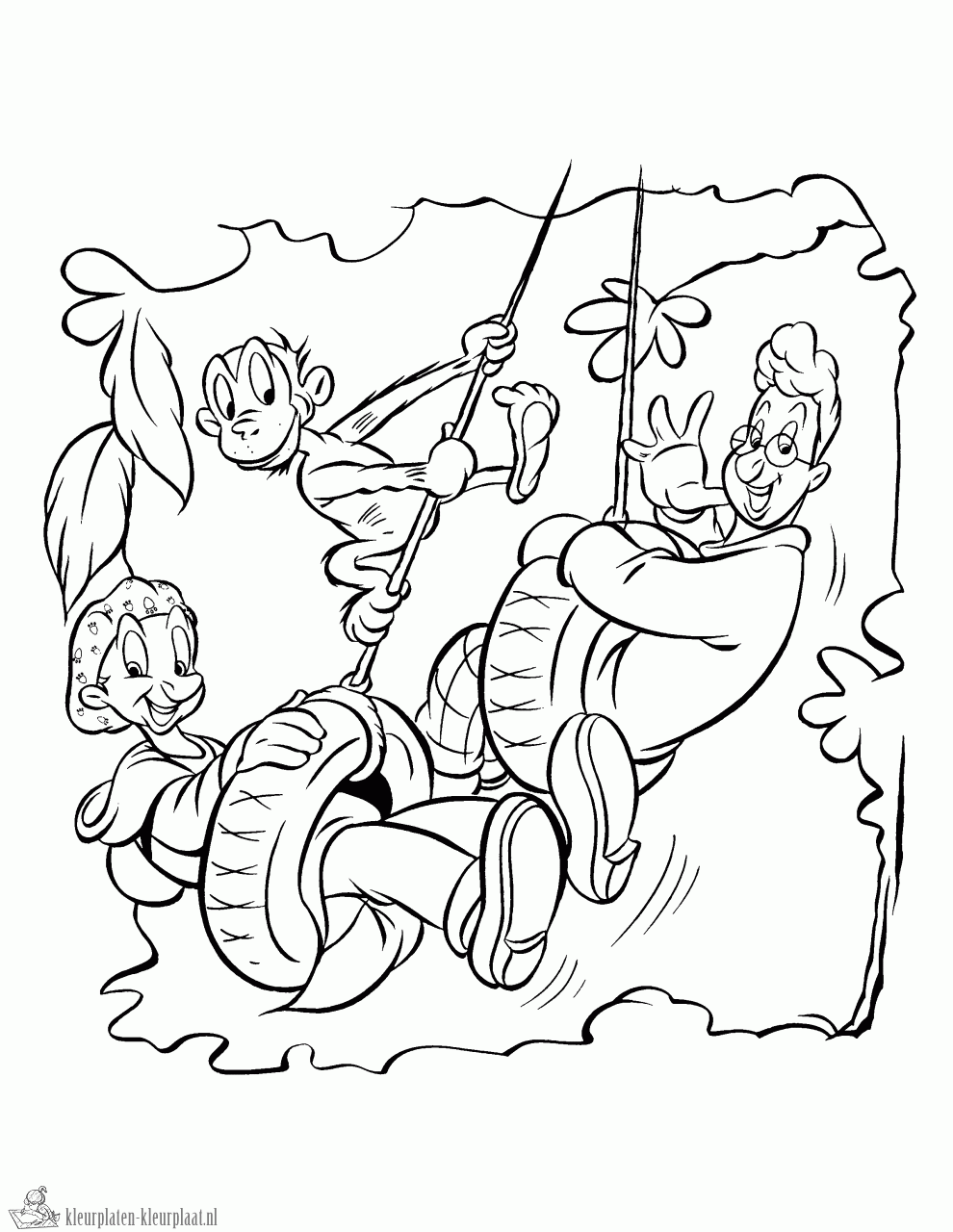 Ernst en bobbie 3 kleurplaat