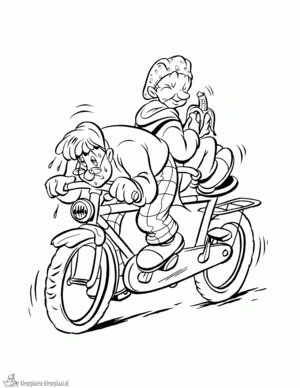 Ernst en bobbie 4 kleurplaat