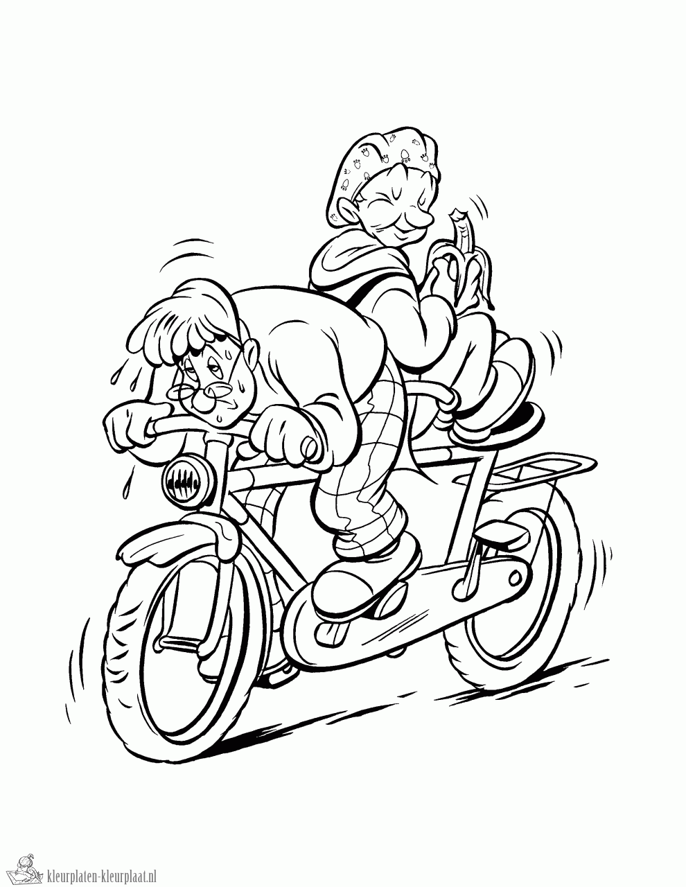 Ernst en bobbie 4 kleurplaat