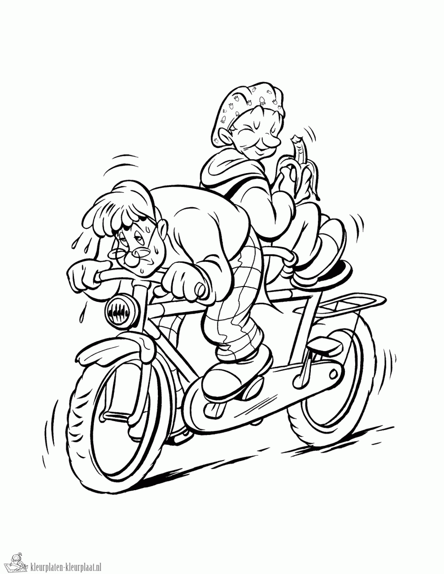 Ernst en bobbie 4 kleurplaat