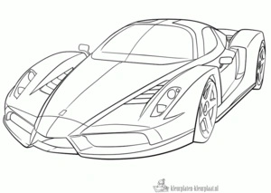 Ferrari kleurplaten om te printen en kleuren