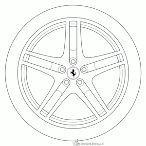 Ferrari 12 kleurplaat