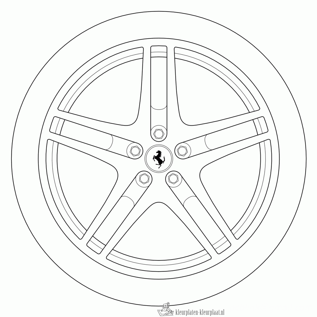 Ferrari 12 kleurplaat