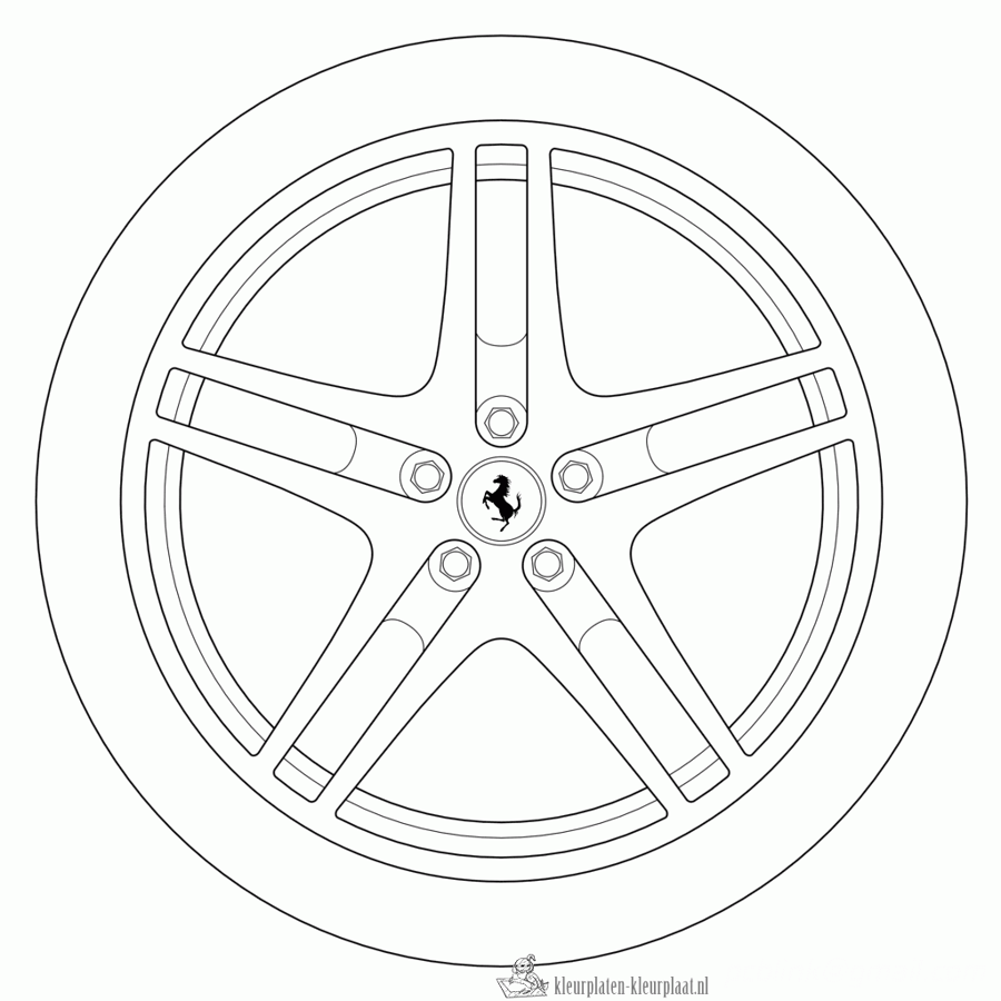 Ferrari 12 kleurplaat