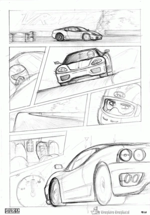 Ferrari 16 kleurplaat