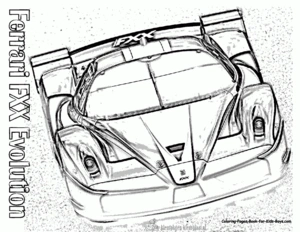 Ferrari 3 kleurplaat