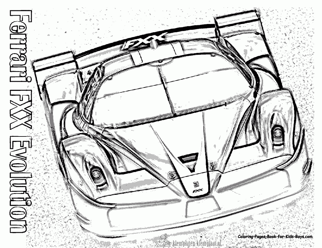 Ferrari 3 kleurplaat