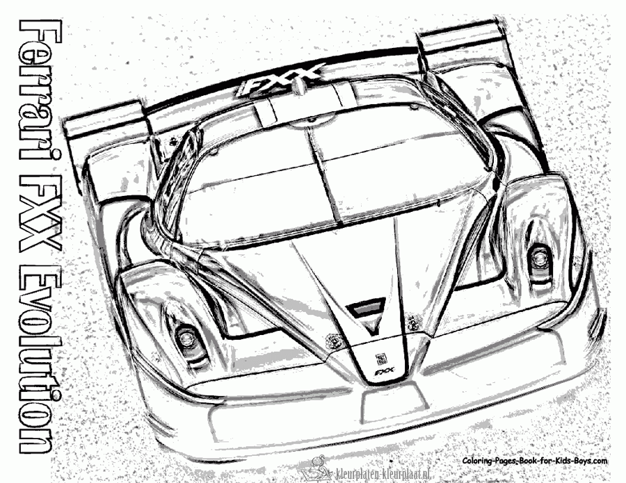 Ferrari 3 kleurplaat