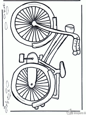 Fiets 1 kleurplaat