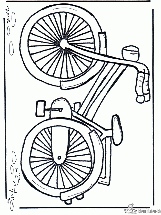 Fiets 1 kleurplaat