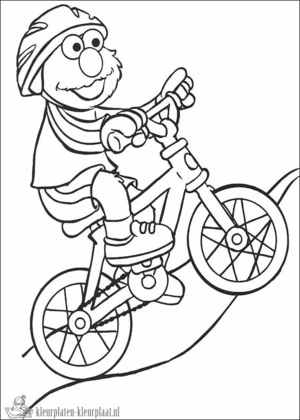 Fiets 20 kleurplaat