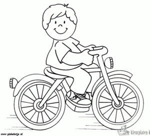 Fiets 36 kleurplaat