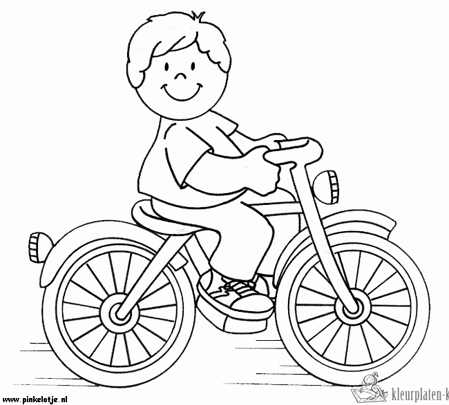 Fiets 36 kleurplaat